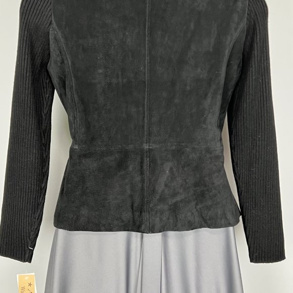 Vintage AMI Womens Washable Suede Jacket Full Zip New Old Stock size Petite XL - Picture 8 of 12